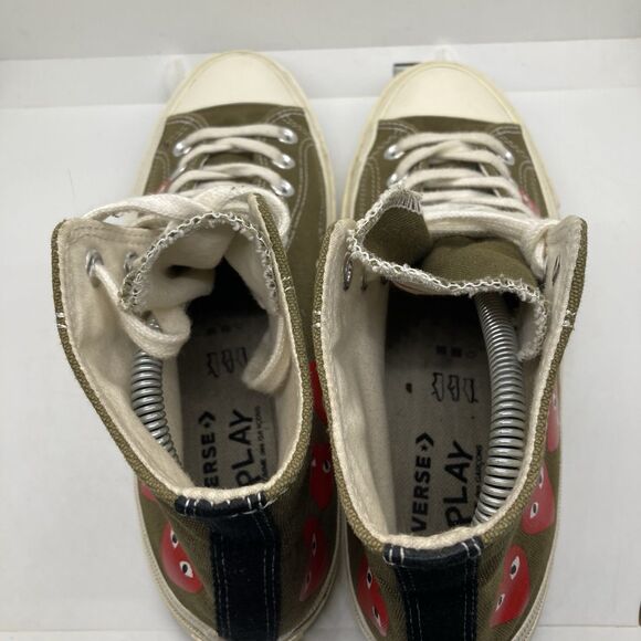 Comme des Garçons Play x Converse Chuck Taylor Mens 8 Multi Heart High Green main image 11
